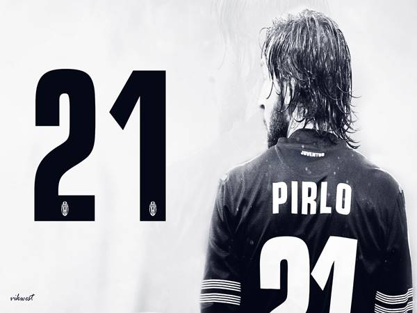 Andrea Pirlo là một trong những cầu thủ mang số áo 21 nổi tiếng